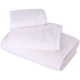 VOSSEN Handtuch Set »Vienna Style Supersoft Set«, (Set, 3 St., 1xGästehandtuch 30/50-1xHandtuch 50/100-1xBadetuch 67/140), in harmonischen Farben, beste Saugfähigkeit weiß