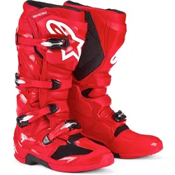 Alpinestars Tech 7 Motocross Stiefel, rot, Größe 47 für Männer
