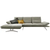 KOINOR Ecksofa aus Flachgewebe Francis ¦ grau ¦ Maße (cm): B: 314 H: 93 T: 159