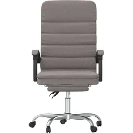 vidaXL Bürostuhl mit Massagefunktion Stoff Taupe