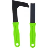 Kinzo Garden 2 Teilige Fugenkratzer Unkraut - Unkrautmesser - Unkrautkratzer Fugenkratzer - Fugenmesser - Mooskratzer - Unkrautmesser Fugenmesser Set - Grün