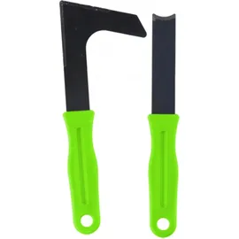Kinzo Garden 2 Teilige Fugenkratzer Unkraut - Unkrautmesser - Unkrautkratzer Fugenkratzer - Fugenmesser - Mooskratzer - Unkrautmesser Fugenmesser Set - Grün
