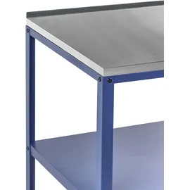 Beliani Outdoor-Kücheninsel Vilama blau
