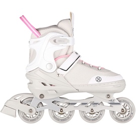 Nils Extreme 2-In-1 Inliner Eishockey Camille, Grau-Rosa S(29-33)