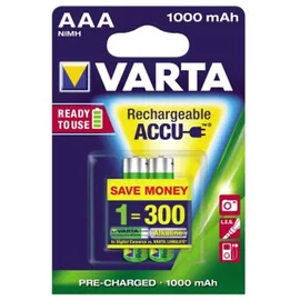 Varta Akkuzelle 1,2 V 1000 mAh R03-AAA-Micro HR03 2
