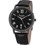 EICHMÜLLER Herrenuhr RE1107 schwarz Lederband 40 mm