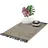 Relaxdays Flickenteppich 60 x 110 cm Grau/Schwarz
