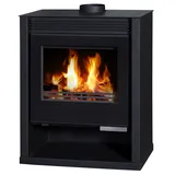 EEK A Kaminofen Victoria RUBIN LUX SCHWARZ BImSchV Stufe 2 - Schwarz