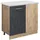 Vicco Eckunterschrank R-Line 86 x 46 x 81,5 cm Schwarz