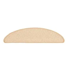 vidaXL Treppenmatten 15 Stk. Creme 56x17x3 cm