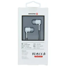 Swissten Earbuds Rainbow YS-D2 Stereo-Headset mit Mikrofon - Weiß