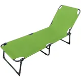 Lex 3-Bein Gartenliege Sonnenliege Strandliege Gartenmöbel Liegestuhl klappbar 188cm lime grün : Lime-grün