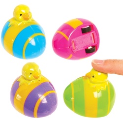 Osterküken Rückziehrenner  (Pro Set 4) Ostern Mitgebsel