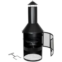 Buri Garten- und Terrassenkamin Gartengrill Gartenkamin Feuerstelle Grill Grillrost