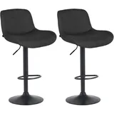 deluke Barhocker PONOR 50 x 50 x 85 cm Schwarz