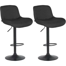 deluke Barhocker PONOR 50 x 50 x 85 cm Schwarz