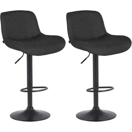 deluke Barhocker PONOR 50 x 50 x 85 cm Schwarz