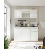 BASIC by Balculina Küchenzeile Jazz 160 cm weiß