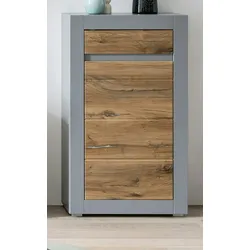 Furn.Design Kommode in Platingrau matt und Zinneiche Wohn- und Esszimmer Anrichte 66 x 113 cm Tamaris