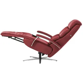Hukla Relaxsessel Florian Leder 73 x 115 x 91 cm Rot elektrisch