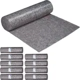 Relaxdays 10 x Malervlies 270g/m2 1x50 m - Grau