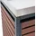 Mendler Mülltonnenverkleidung HWC-K14 124 x 134 x 84 cm walnuss