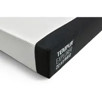 Tempur Viscomatratze, Grau, Weiß, Textil, Füllung: Viskoelastischer Kern, rechteckig, 140x200 cm, Bezug rundum abnehmbar, Schlafzimmer, Matratzen Shop, Matratzen, Viscoschaummatratze