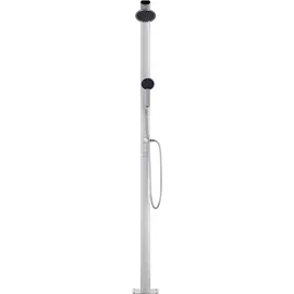 vidaXL Gartendusche mit Brauner Bodenplatte 220 cm 3070791