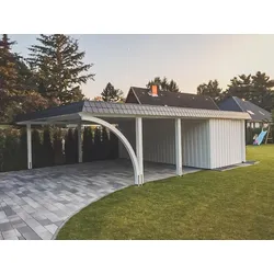 PRE:GA Flachdach Doppelcarport - frei konfigurierbar