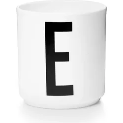Aj Becher Buchstabe E aus Porzellan