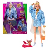 Barbie Extra mit hellblauem Rock & Jacke