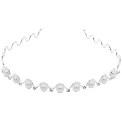 A & A Haarreif gewellt Perle und Strass