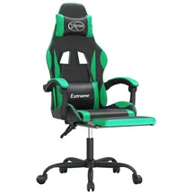 vidaXL Gaming-Stuhl mit Fußstütze Schwarz und Grün