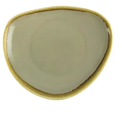 Olympia Kiln dreieckige Teller Moos 23cm