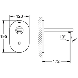 Grohe Eurosmart CE Sensor-Armatur edelstahl 36335SD0