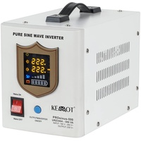 Notstromversorgung KEMOT PROsinus-300 URZ3404 Wechselrichter Reiner Sinus Ladefunktion 12V 230V 500VA/300W, weiß