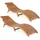 CASARIA Sonnenliege 190 x 60 x 51 cm braun 2 St.