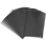 PATIKIL 100 Blatt Pergamentpapier 15.24 x 10.1cm, Transparentpapier Bedruckbar Pergamentpapier 100GSM für Einladungsdruck, Schwarz
