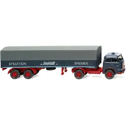 MAN Pausbacke - Spedition Schmidt Pritschensattelzug  Modell von WIKING 1:87