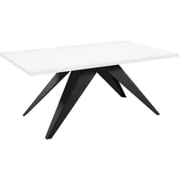 Mirjan24 Tisch, Weiß, Rechteckig,Rechteckig, 140x76x80 cm, Esszimmer, Tische, Esstische