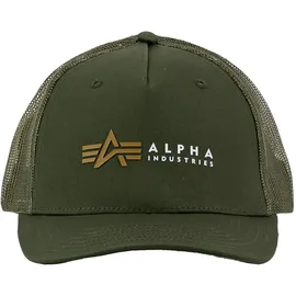 Alpha Industries Alpha Label Trucker Cap grün onesize