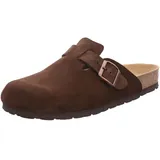 Rohde Herren Pantoffel Hausschuh Clog Grado 6694, Größe:41 EU, Farbe:Braun - 41