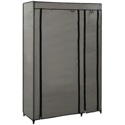 vidaXL Faltschrank Grau 110x45x175 cm Stoff