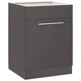 wiho Küchen Spülenschrank »Flexi2«, Breite 60 cm, grau