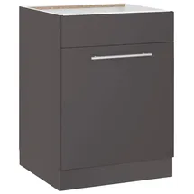 WIHO KÜCHEN Spülenschrank »Flexi2«, Breite 60 cm grau