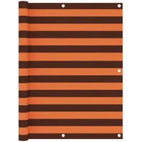 VidaXL Balkon-Sichtschutz Orange und Braun 120x400 cm Oxford-Gewebe