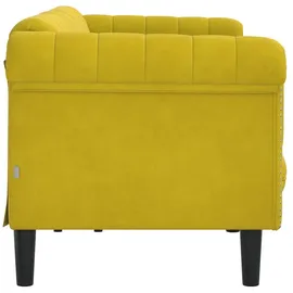 vidaXL Sofa 3-Sitzer Gelb Samt