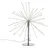 NORTHPOINT Eiskristallleuchte 50 cm silber