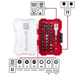 Einhell XS-CASE 32-tlg. Bit-Set 25 mm