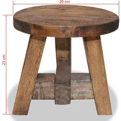 vidaXL Sitzhocker Altholz
